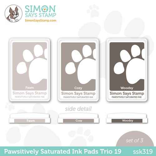 Simon Says Stamp! Simon Says Stamp Pawsitively Saturated Ink TRIO 19 ssk319