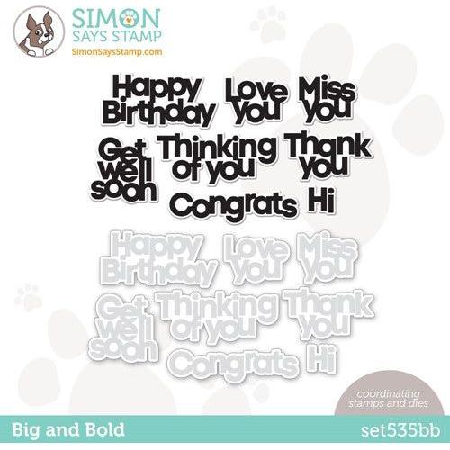 Simon Says Stamp! Simon Says Stamps and Dies BIG AND BOLD set535bb