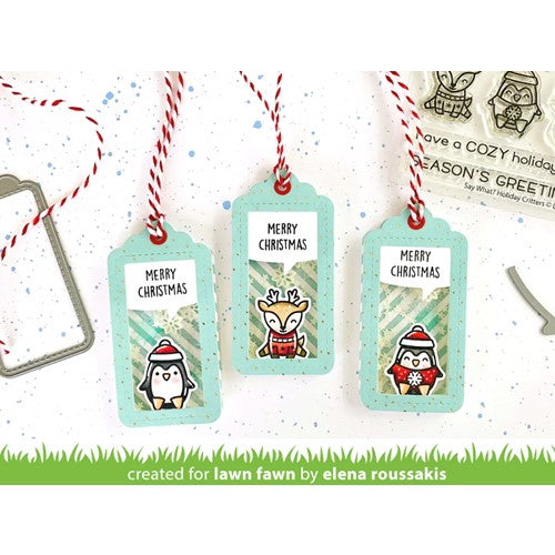 Simon Says Stamp! Lawn Fawn SET SAY WHAT HOLIDAY CRITTERS Clear Stamps and Dies a2lfswh