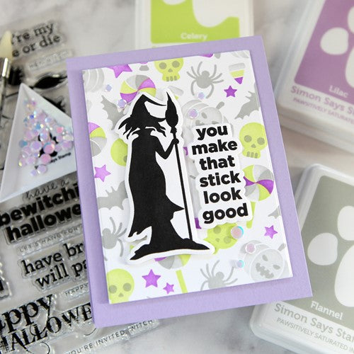 Simon Says Stamp! CZ Design Stamps and Dies WITCH PLEASE set544wp | color-code:ALT0