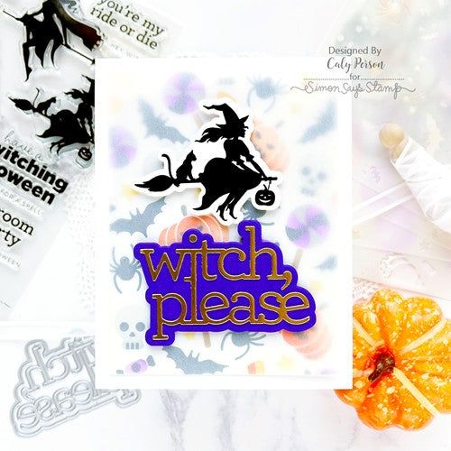 Simon Says Stamp! CZ Design Stamps and Dies WITCH PLEASE set544wp | color-code:ALT2