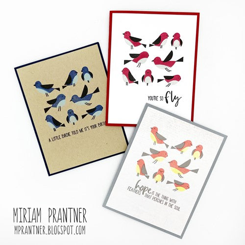 Simon Says Stamp! Simon Says Stamps and Dies PRINTMAKING BIRDS set547pb Stamptember | color-code:ALT1