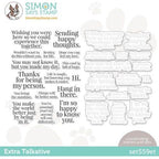 Simon Says Stamp! Simon Says Stamps and Dies EXTRA TALKATIVE set559et Stamptember