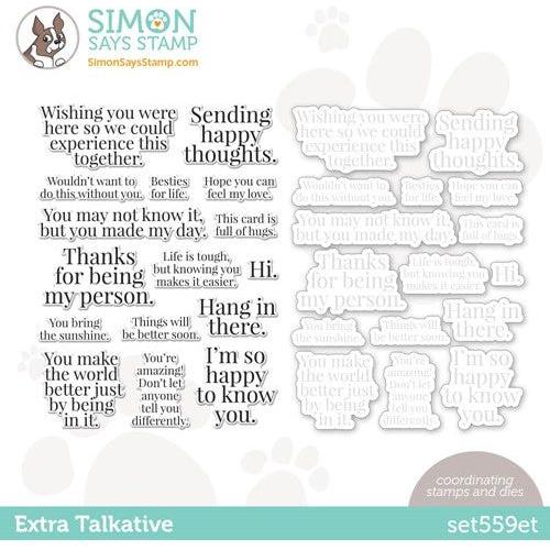 Simon Says Stamp! Simon Says Stamps and Dies EXTRA TALKATIVE set559et Stamptember