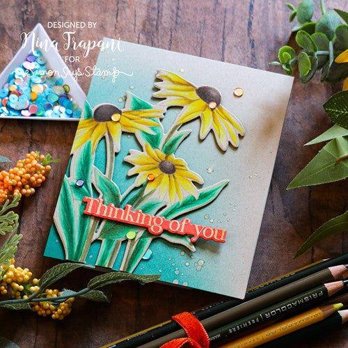 Simon Says Stamp! Simon Says Stamps and Dies BLACK EYED SUSANS set551bes Stamptember | color-code:ALT1