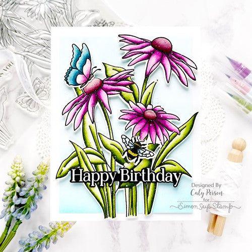 Simon Says Stamp! Simon Says Stamps and Dies BLACK EYED SUSANS set551bes Stamptember | color-code:ALT2