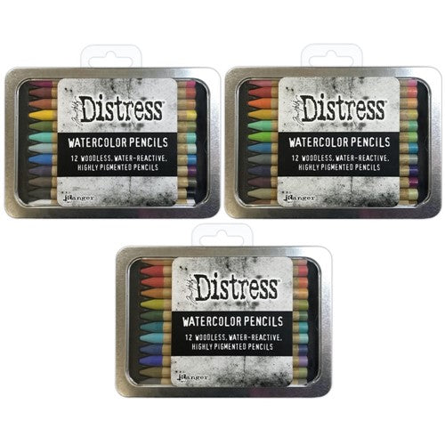 Set 1 Distress Watercolor Pencils - Tim Holtz - 12/Pkg
