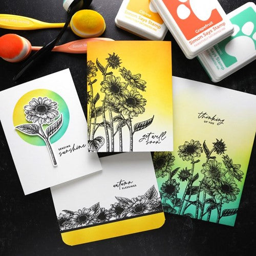 Simon Says Stamp! Simon Says Stamps and Dies SUNFLOWER FIELDS set562sf | color-code:ALT00