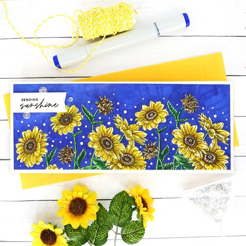 Simon Says Stamp! Simon Says Stamps and Dies SUNFLOWER FIELDS set562sf | color-code:ALT0