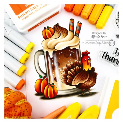 Simon Says Stamp! Simon Says Stamps and Dies Friendsgiving TURKEY DAY set570td Cozy Hugs | color-code:ALT01