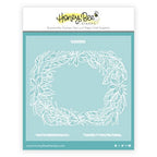 Honey Bee Holiday Wreath Clear Stamps And Stencils Bundle
