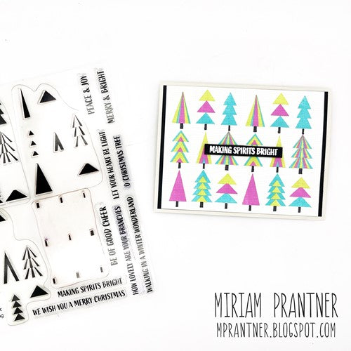 Simon Says Stamp! Simon Says Stamps and Dies PRINTMAKING PINES set581pp Holiday Sparkle | color-code:ALT01