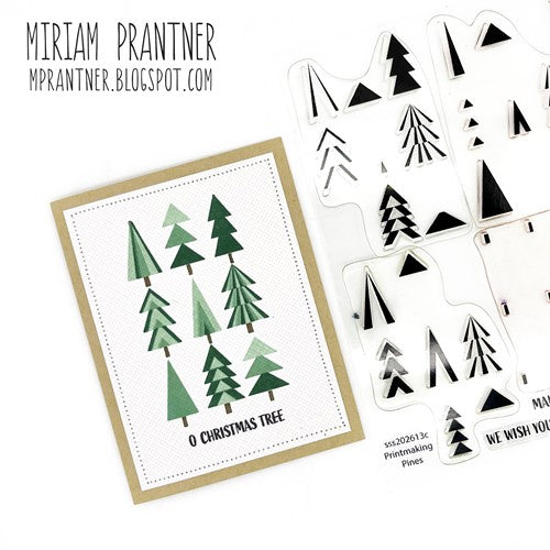 Simon Says Stamp! Simon Says Stamps and Dies PRINTMAKING PINES set581pp Holiday Sparkle | color-code:ALT02