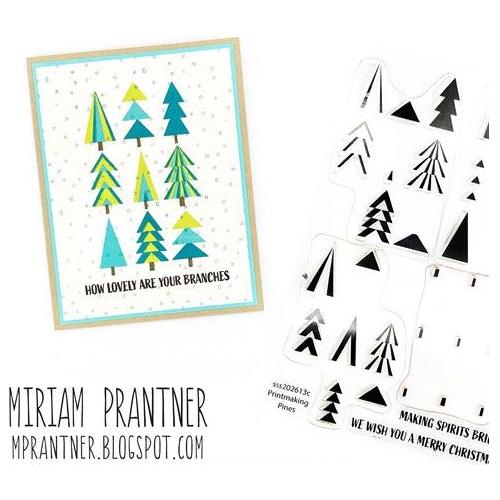 Simon Says Stamp! Simon Says Stamps and Dies PRINTMAKING PINES set581pp Holiday Sparkle | color-code:ALT0