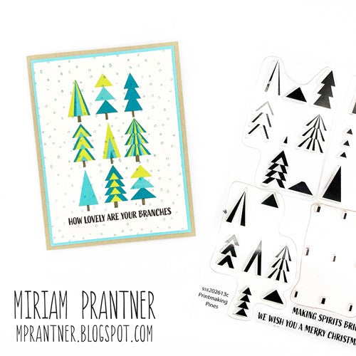 Simon Says Stamp! Simon Says Stamps and Dies PRINTMAKING PINES set581pp Holiday Sparkle | color-code:ALT0