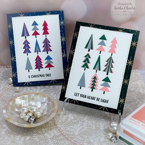 Simon Says Stamp! Simon Says Stamps and Dies PRINTMAKING PINES set581pp Holiday Sparkle