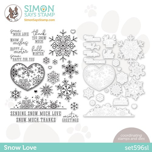 Simon Says Stamp! Simon Says Stamps and Dies SNOW LOVE set596sl