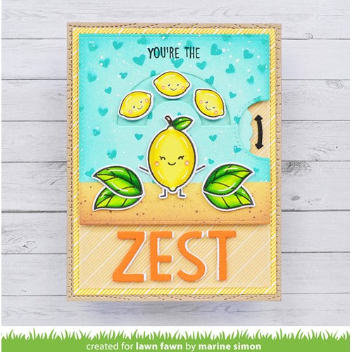 Simon Says Stamp! Lawn Fawn SET YOU'RE THE ZEST Clear Stamps and Dies lfytz