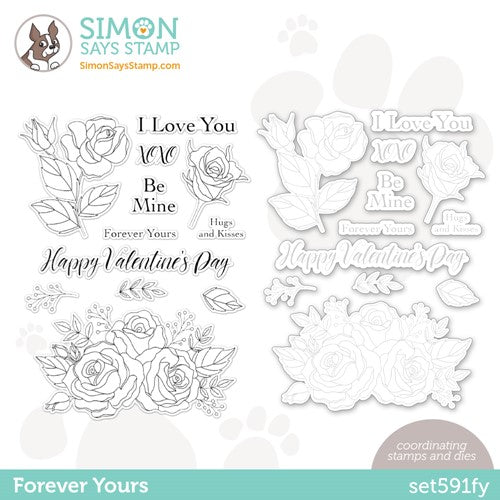 Simon Says Stamp! Simon Says Stamps and Dies FOREVER YOURS set591fy Hugs