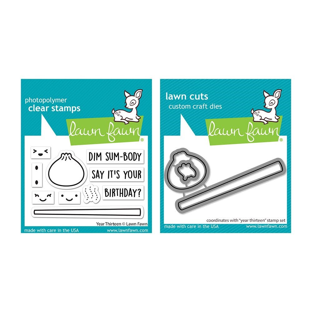 Lawn Fawn Set Year Thirteen Clear Stamps and Dies lfytn