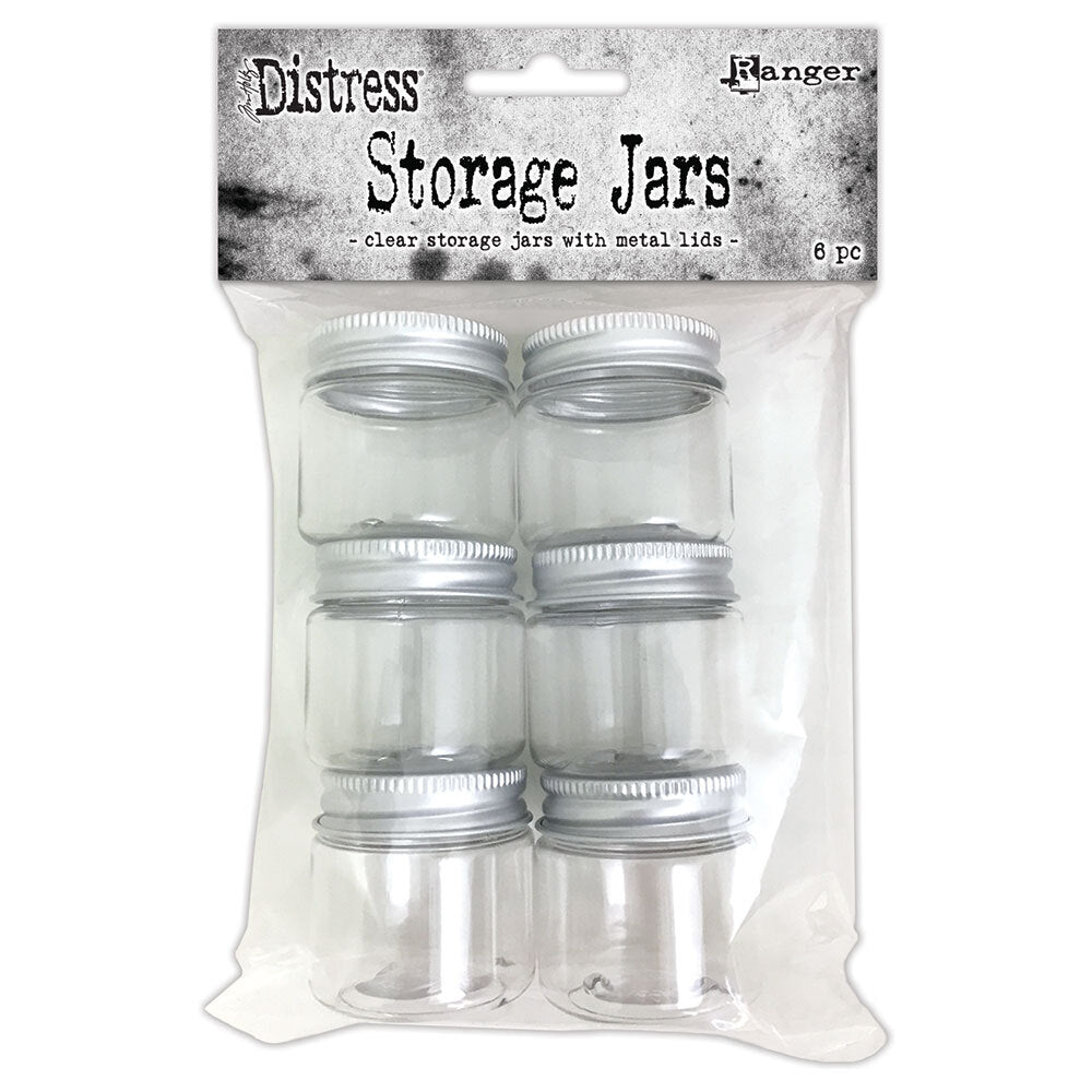 Tim Holtz Ranger Empty Storage Jars Pack of 6 TDA58083