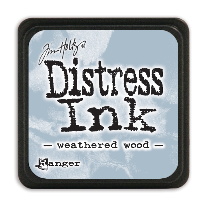 Tim Holtz Distress Mini Ink Pad Weathered Wood Ranger TDP40286