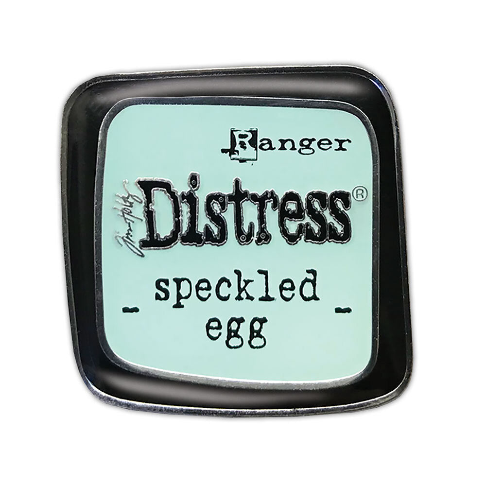 Tim Holtz Distress Enamel Pin Speckled Egg Ranger tdz73123 Secondary Image