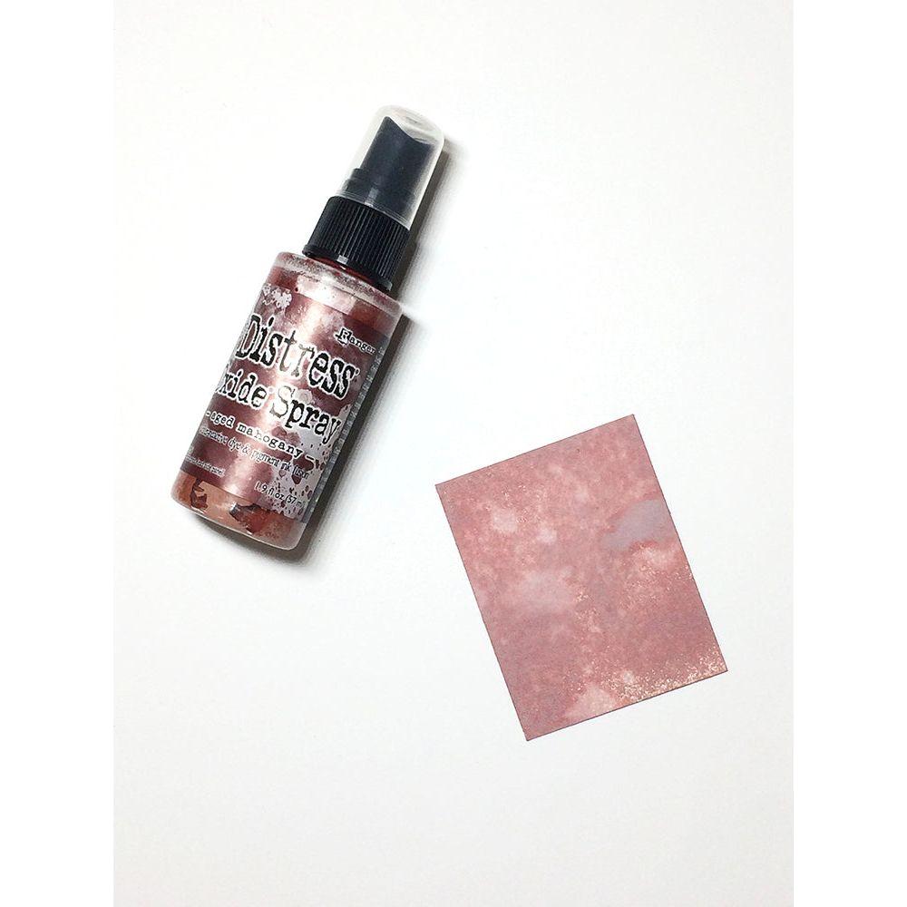 Tim Holtz Distress Oxide Spray Aged Mahogany Ranger tso67535 Color Swatch