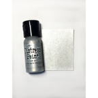 Tim Holtz Flip Top Distress Paint Brushed Pewter Ranger TDF52968 Color Swatch