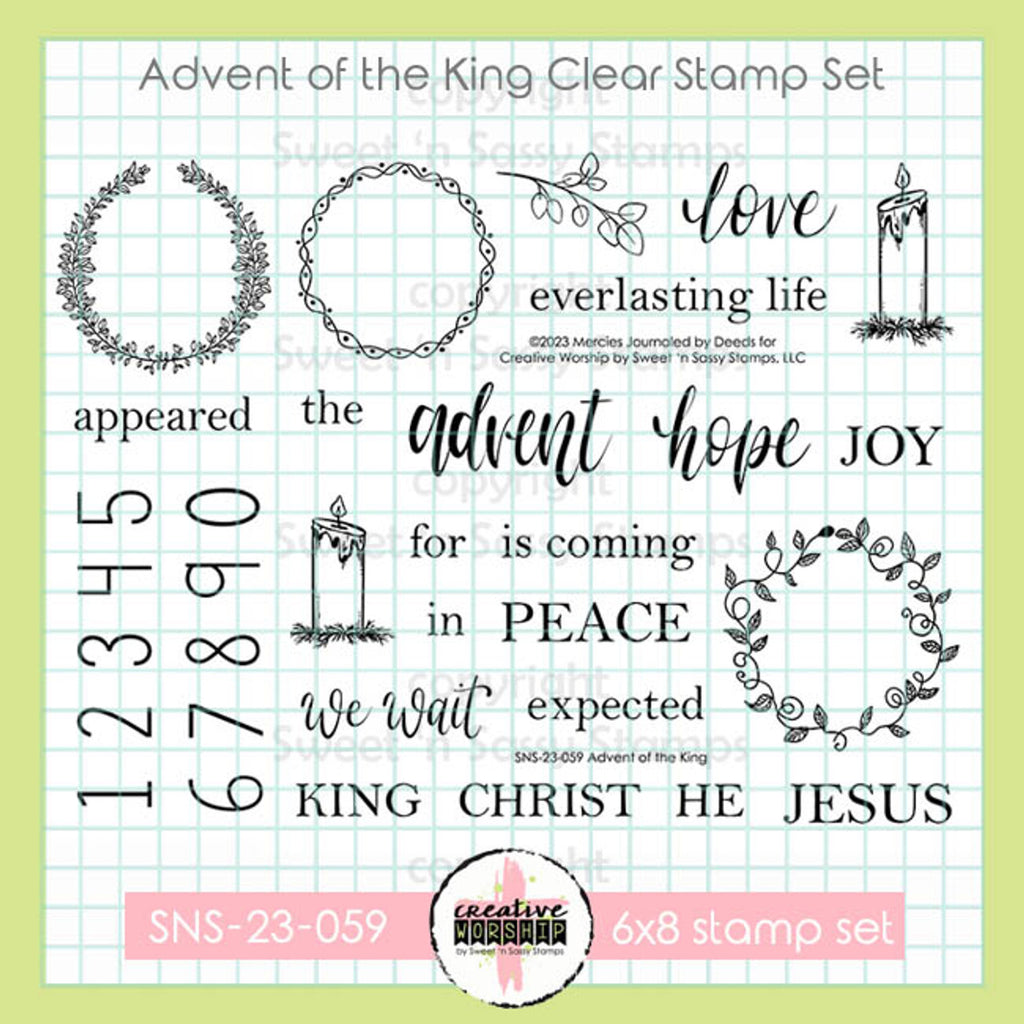 Sweet 'N Sassy Advent Of The King Clear Stamps sns-23-059