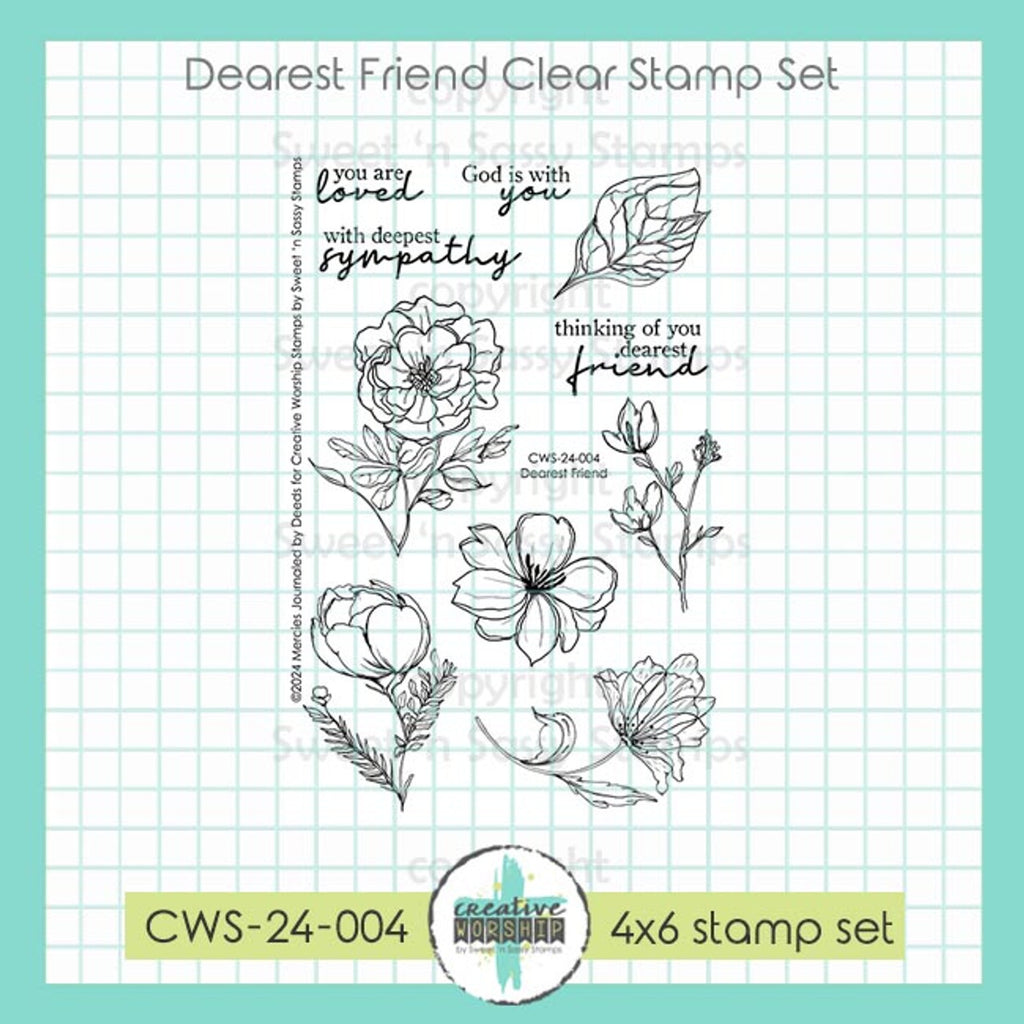 Sweet 'N Sassy Dearest Friend Clear Stamps cws-24-004