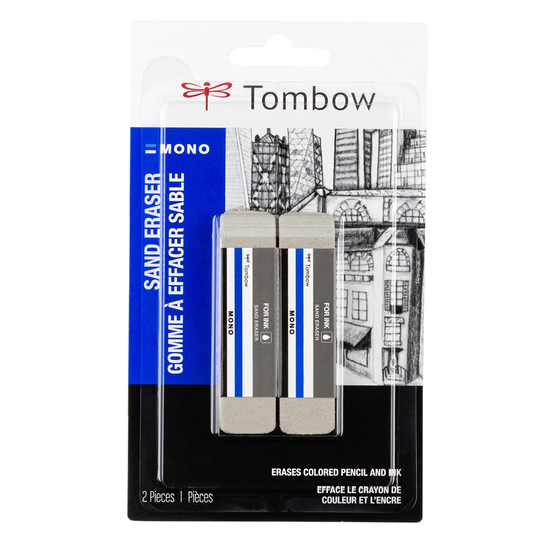 Tombow 2 PACK SAND ERASER Tool 67304