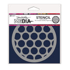 Dina Wakley Ranger Big Circles Coaster Media Stencil mds84914