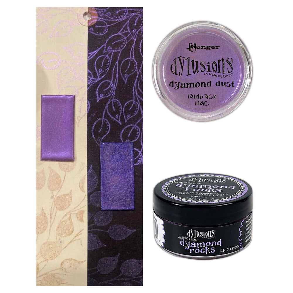 Ranger Dylusions Laidback Lilac Dyamond Dust dym83818 Colorful Pigment Project