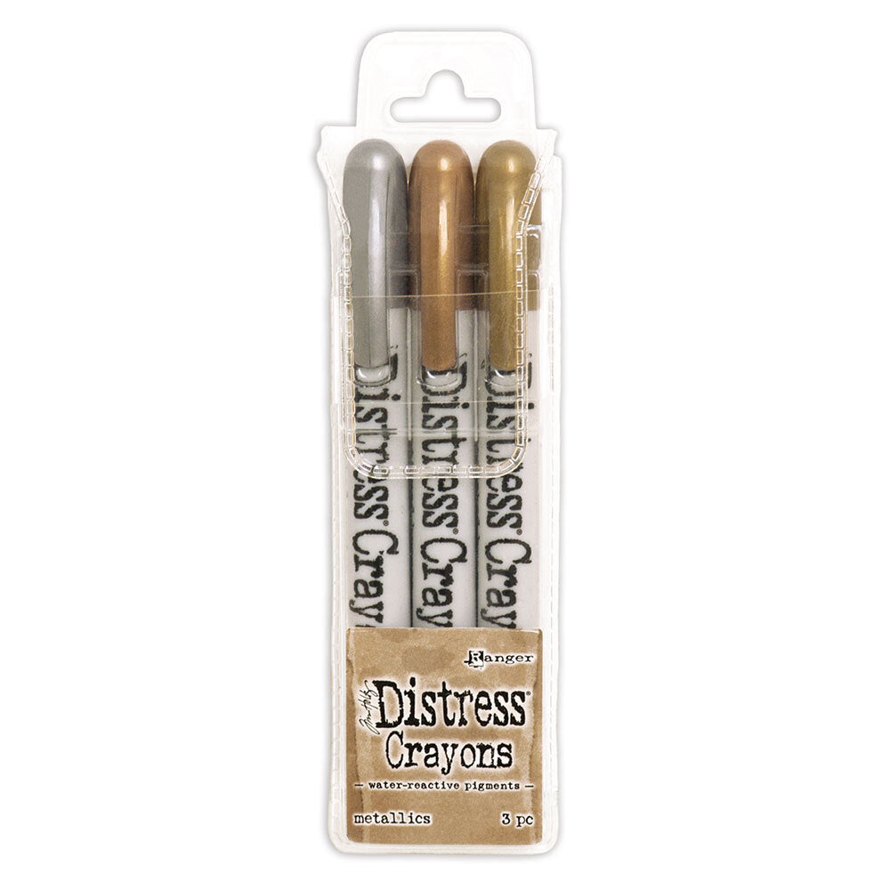 Ranger Tim Holtz Distress Crayons Metallics Set TDBK58700