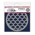Dina Wakley Ranger Scales Coaster Media Stencil mds84969