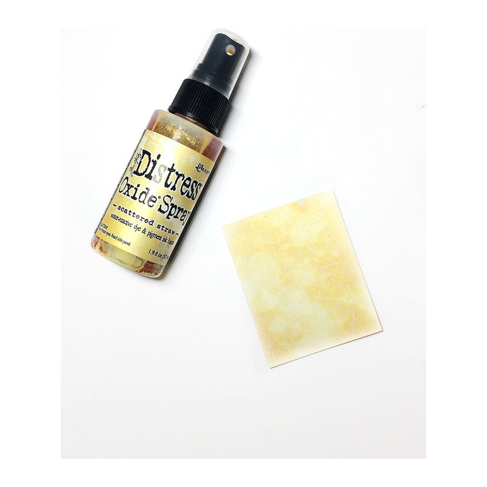 Tim Holtz Distress Oxide Spray Scattered Straw Ranger tso67856 Color Swatch