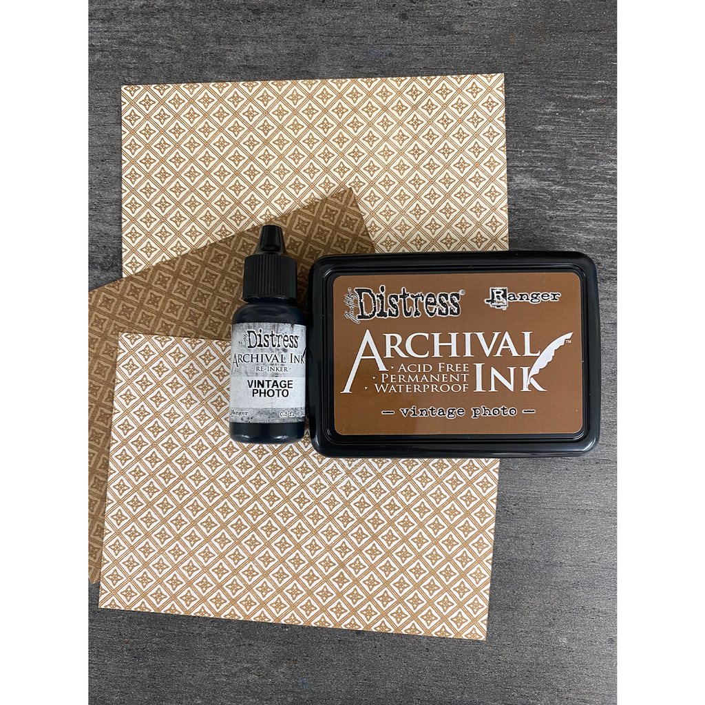 Tim Holtz BASICS Distress Archival Ink 4 Pack Ranger ampk77947 Vintage Photo Secondary Image