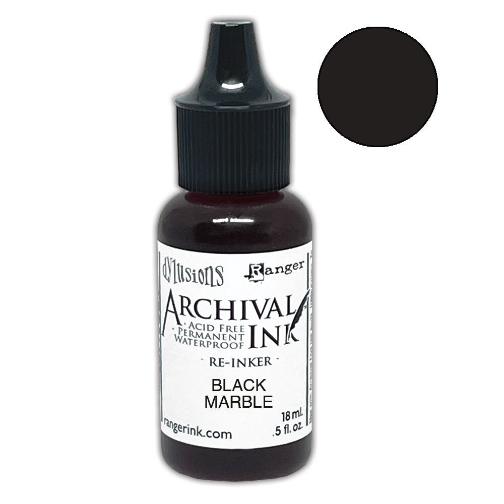 Ranger Dylusions Black Marble Archival Reinker Dyan Reaveley ard51176
