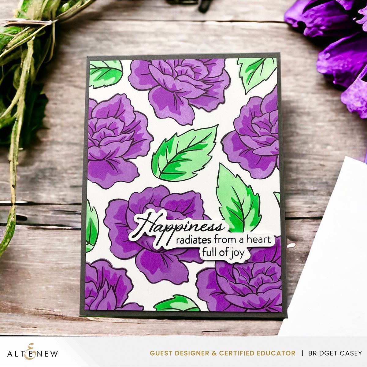 Altenew Dynamic Duo Paradise Flowers alt8459bn happiness