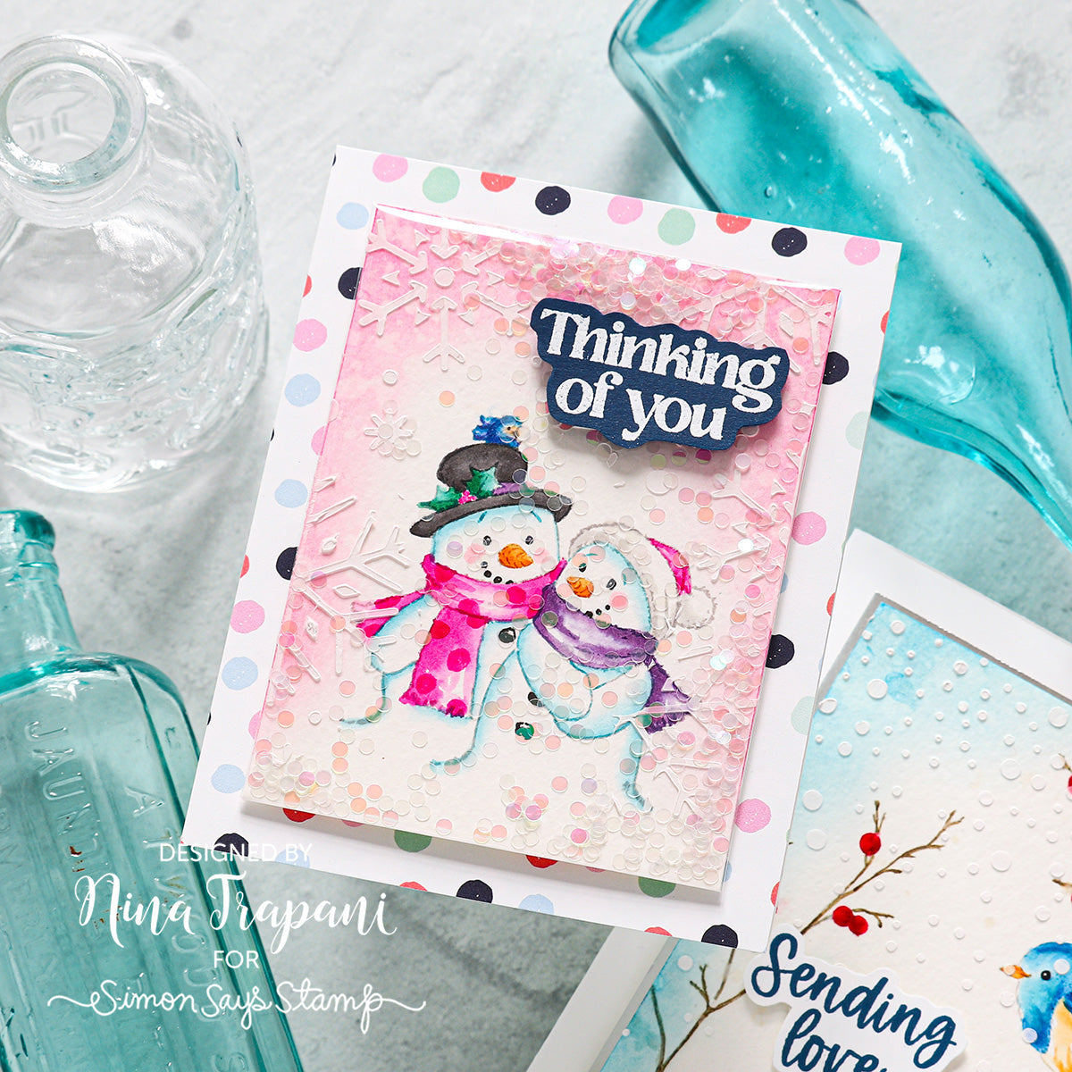 Tim Holtz Distress Lost Shadow Ink Pad And Reinker Bundle Ranger Distress Watercoloring Winter Card | color-code:ALTM05