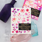 Hero Arts Flower and Hearts Cover Plate Die df189 happy birthday | color-code:ALT01