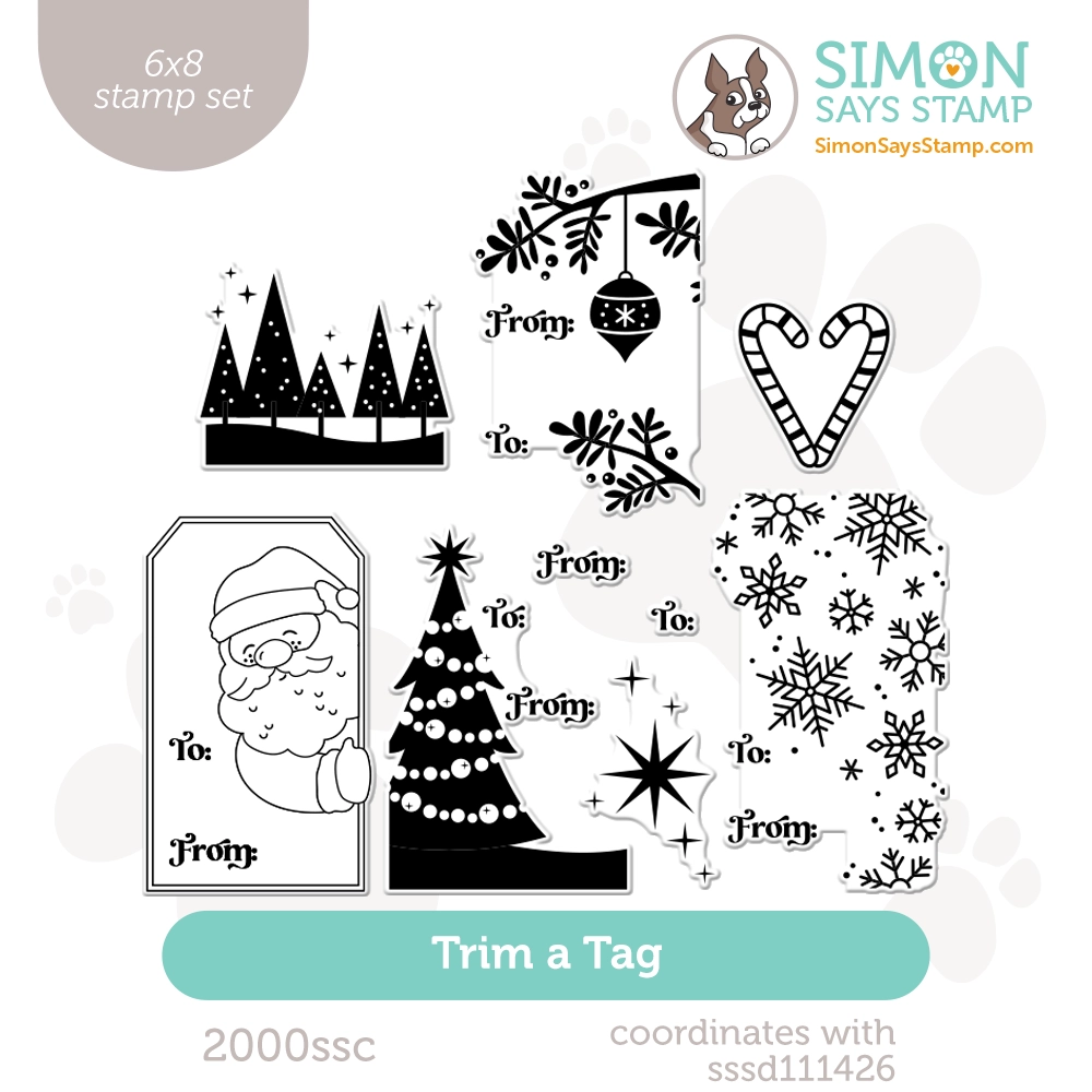 Simon Says Clear Stamps Trim A Tag 2000ssc