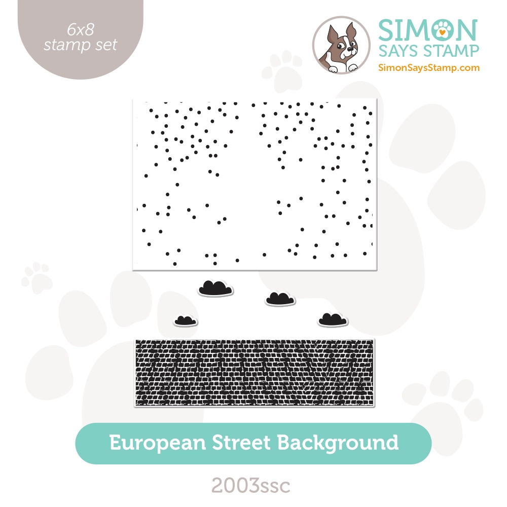 Simon Says Clear Stamps European Street Background 2003ssc Smitten