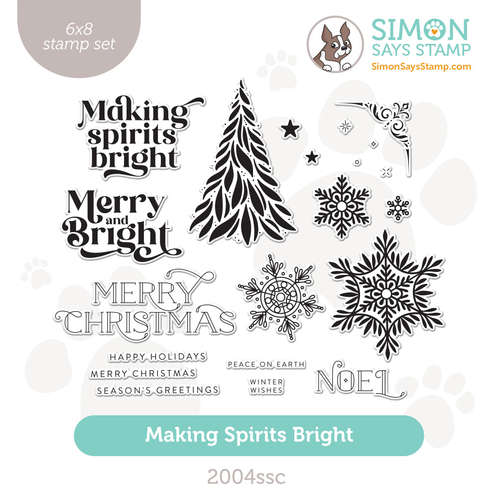Simon Says Stamp Making Spirits Bright Clear Stamp Set