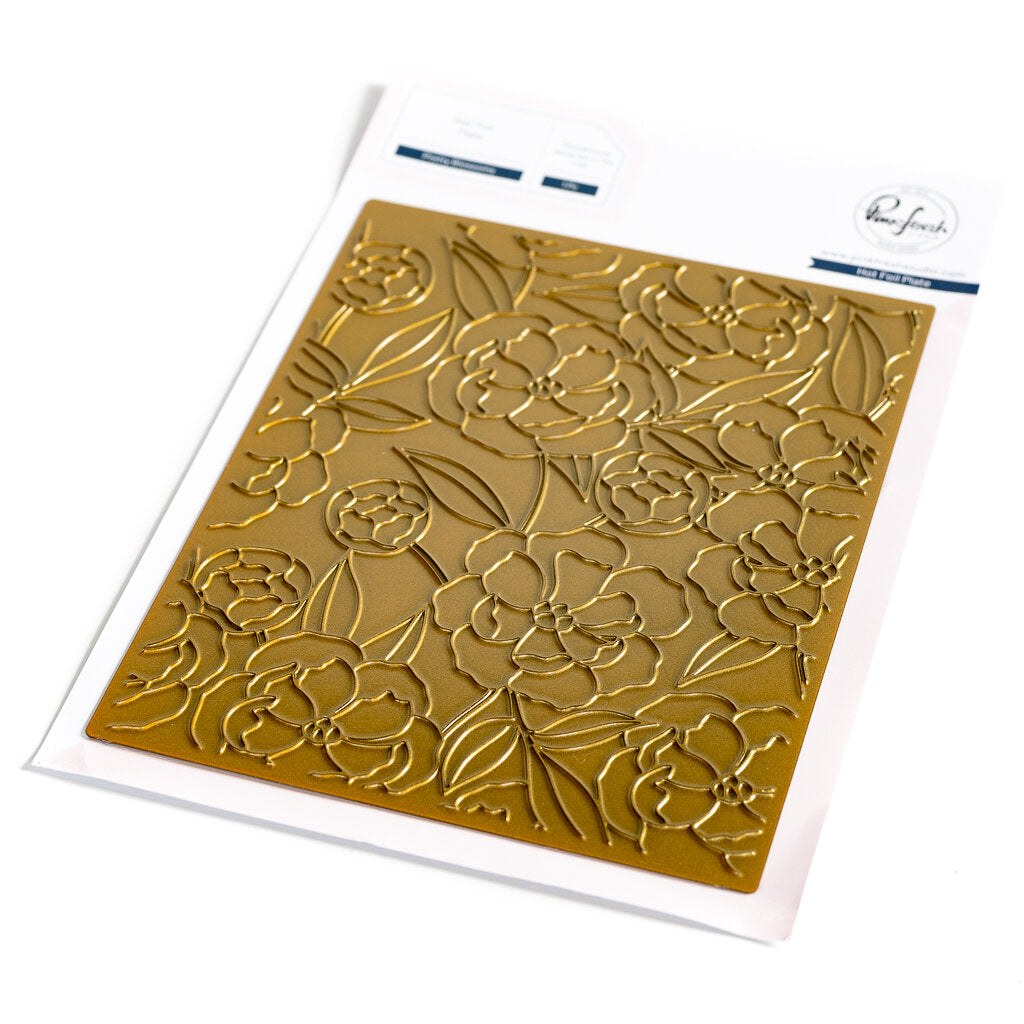 PinkFresh Studio Pretty Blossoms Hot Foil Plate 200523