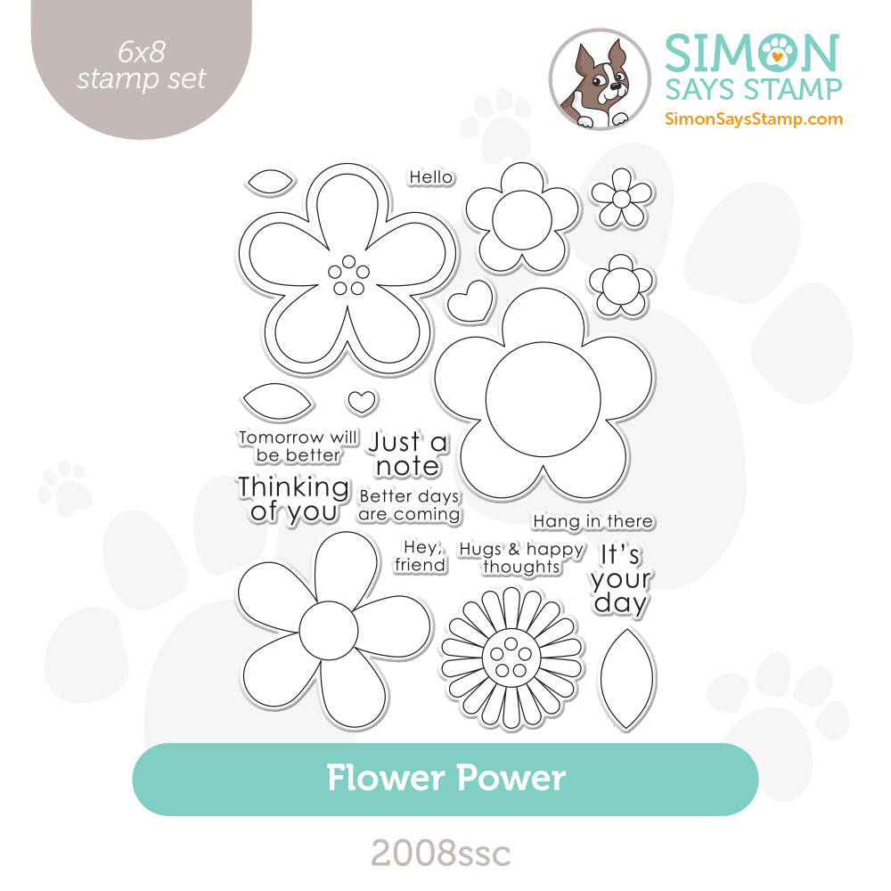 Simon Says Clear Stamps Flower Power 2008ssc
