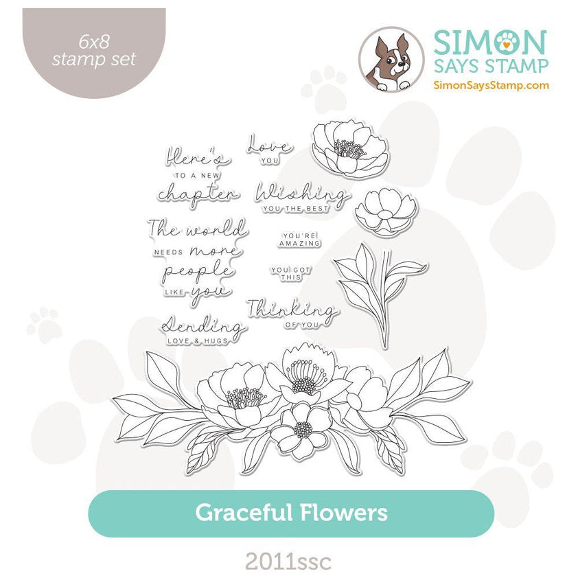 Simon Says Clear Stamps Graceful Flowers 2011ssc – Simon Says Stamp