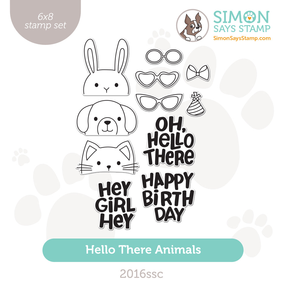 Simon Says Clear Stamps Hello There Animals 2016ssc Sweetheart
