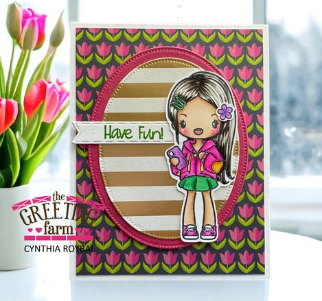 The Greeting Farm Miss Anya Hobby Clear Stamps tgf670 Have Fun | color-code:ALT02